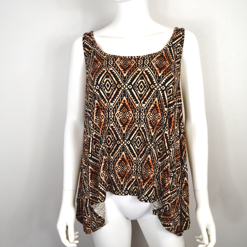 Aztec Asymmetrical Tank Top
